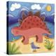 Baby Steggy The Stegosaurus-Sophie Harding-Stretched Canvas