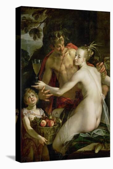 Bacchus, Ceres and Amor-Hans von Aachen-Premier Image Canvas