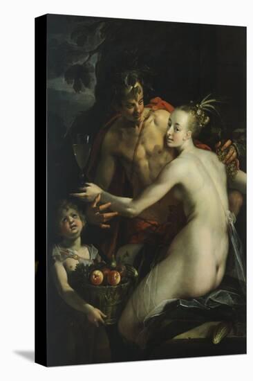 Bacchus, Venus and Cupid-Hans von Aachen-Premier Image Canvas