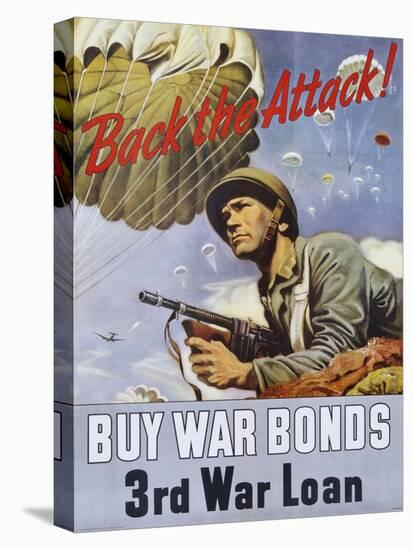 Back the Attack! War Bonds Poster-null-Premier Image Canvas