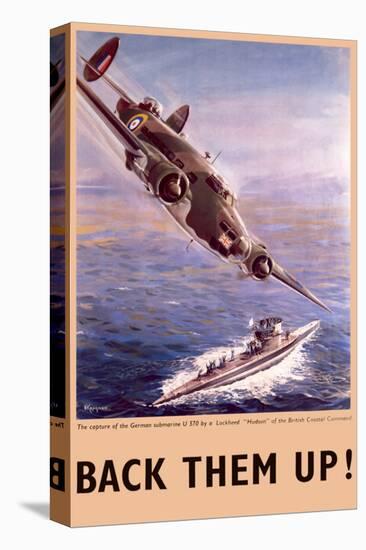 Back Them Up! Capture of a Submarine by a Lockheed Hudson-null-Stretched Canvas