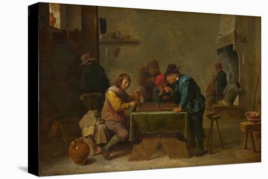 Backgammon Players, C. 1645-David Teniers the Younger-Premier Image Canvas