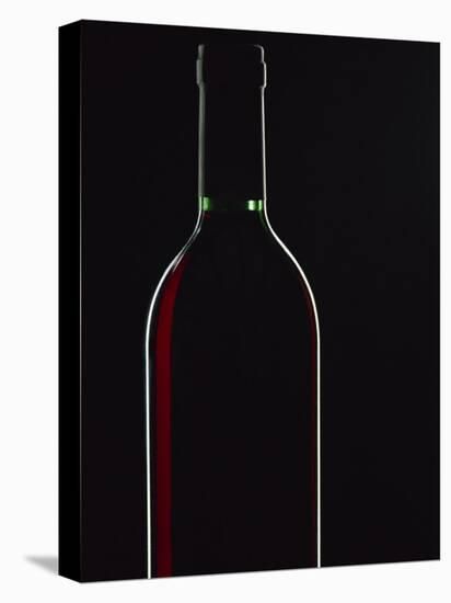 Backlit Shot of a Bottle of Red Wine-Lee Frost-Premier Image Canvas