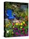 Backyard Flower Garden With Chair-Darrell Gulin-Premier Image Canvas