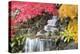 Backyard Waterfall with Japanese Maple Trees-jpldesigns-Premier Image Canvas