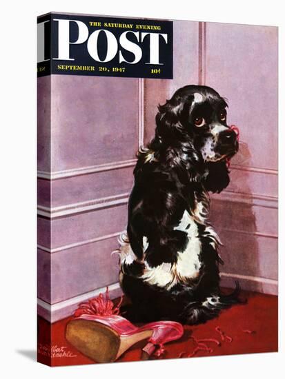 "Bad Dog, Butch," Saturday Evening Post Cover, September 20, 1947-Albert Staehle-Premier Image Canvas