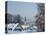 Bad Tolz Spa Town Covered By Snow at Sunrise, Bavaria, Germany-Richard Nebesky-Premier Image Canvas
