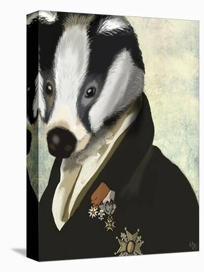 Badger the Hero-Fab Funky-Stretched Canvas