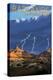 Badlands National Park, South Dakota - Lightning Storm-Lantern Press-Stretched Canvas