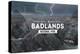 Badlands National Park, South Dakota - Rubber Stamp-Lantern Press-Stretched Canvas