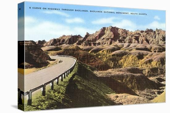 Badlands, South Dakota-null-Stretched Canvas