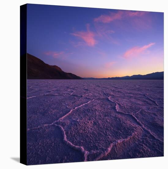 Badwater Basin at Dusk.-Jon Hicks-Premier Image Canvas