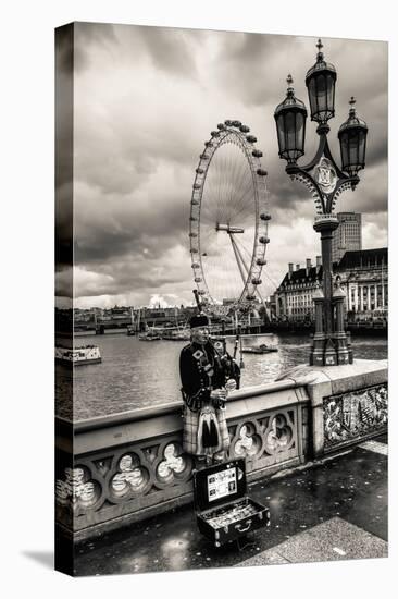 Bag Piper on Bridge-Giuseppe Torre-Premier Image Canvas