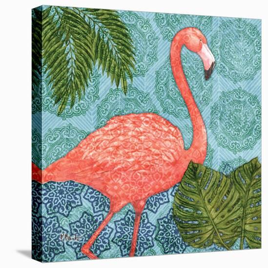 Bahama Flamingo I-Paul Brent-Stretched Canvas