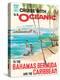 Bahamas Bermuda and the Caribbean - Vintage Home Lines Cruise Liner Travel Poster, 1976-Pacifica Island Art-Stretched Canvas