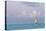 Bahamas, Exuma Island. Sailboat at Sunset-Don Paulson-Premier Image Canvas