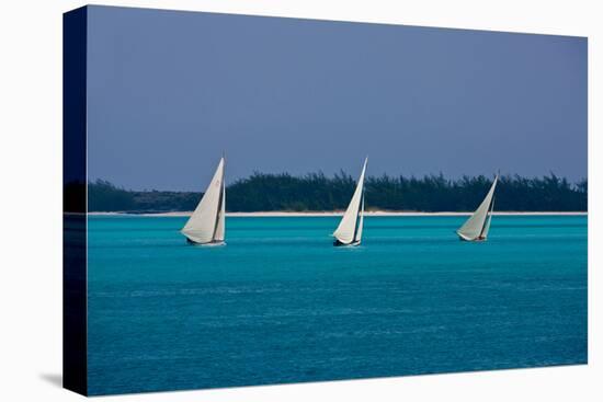 Bahamian Racing Sloop at the Annual National Family Island Regatta, Georgetown, Great Exuma-null-Premier Image Canvas