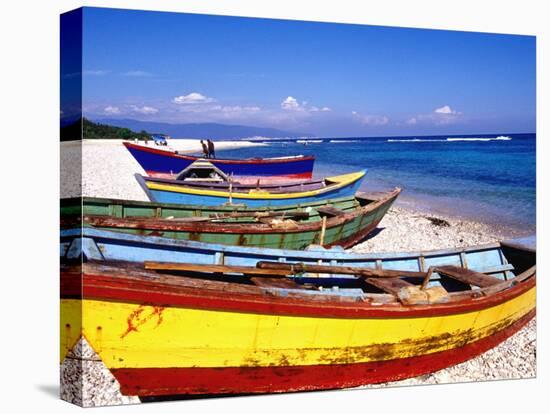 Baharona Fishing Village, Dominican Republic, Caribbean-Greg Johnston-Premier Image Canvas