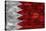 Bahrain Flag Graphic On Wall-simon johnsen-Stretched Canvas