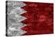 Bahrain Flag Graphic On Wall-simon johnsen-Stretched Canvas