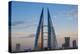 Bahrain, Manama, Bahrain Bay, Bahrain World Trade Center and City Skyline-Jane Sweeney-Premier Image Canvas