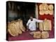 Baker Arranges Breads at His Shop in Kandahar Province, South of Kabul, Afghanistan-null-Premier Image Canvas