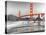 Baker beach and Golden Gate Bridge, San Francisco-null-Stretched Canvas