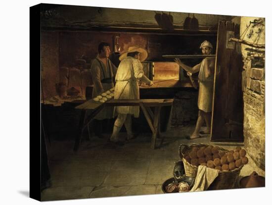 Bakers at Work, Painting by Anonymous, 18th Century-null-Premier Image Canvas