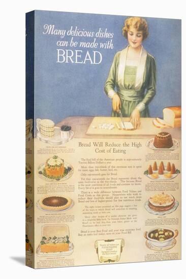 Bakers Bread, USA, 1910-null-Premier Image Canvas