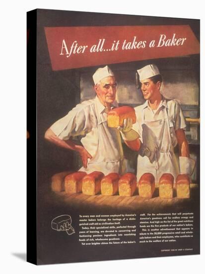 Bakers Bread, USA, 1940-null-Premier Image Canvas