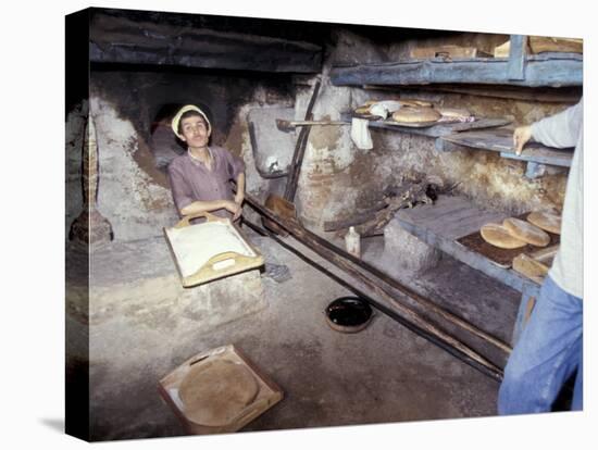 Baking Bread in a Wood-Fired Oven, Morocco-Merrill Images-Premier Image Canvas