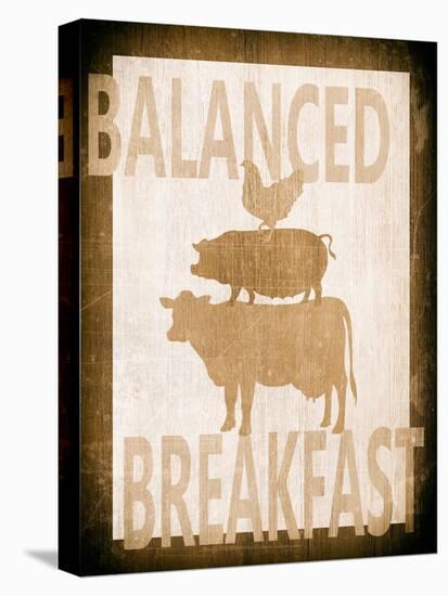 Balanced Breakfast Two-Alicia Soave-Stretched Canvas