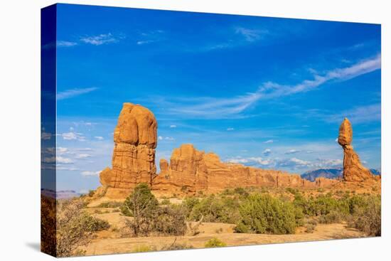 Balanced Rock. Arches National Park. Utah, USA.-Tom Norring-Premier Image Canvas