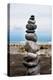 Balancing Rocks on Beach Photo Poster Print-null-Stretched Canvas