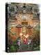 Balinese Dancer Wearing Traditional Garb Near Palace Doors in Ubud, Bali, Indonesia-Jim Zuckerman-Premier Image Canvas