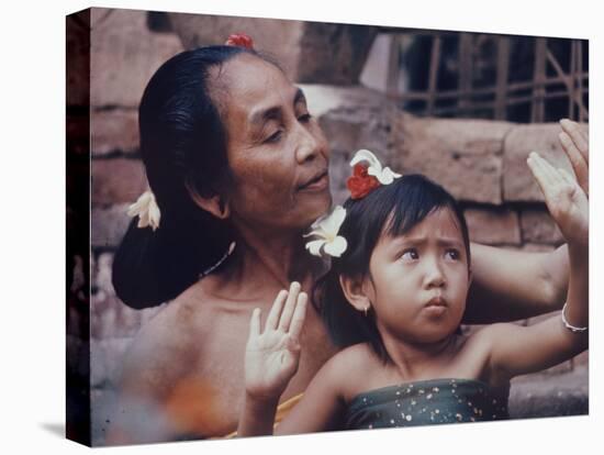 Balinese Mother and Child-Co Rentmeester-Premier Image Canvas