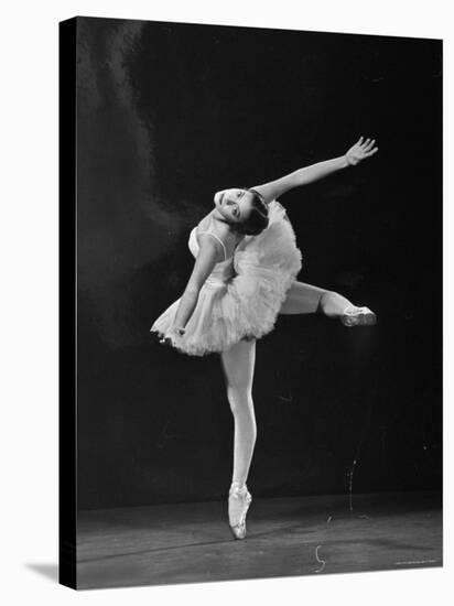 Ballerina Alicia Alonso in Attitude Renversee Position-Gjon Mili-Premier Image Canvas