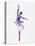 Ballerina Dancing Watercolor 2-Irina March-Stretched Canvas