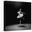 Ballerina Margot Fonteyn in White Costume Balanced on One Toe While Dancing Alone on Stage-Gjon Mili-Premier Image Canvas