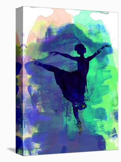 Ballerina's Dance Watercolor 2-Irina March-Stretched Canvas