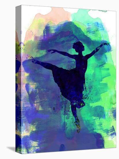 Ballerina's Dance Watercolor 2-Irina March-Stretched Canvas