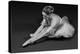 Ballerina Tying Up Point Shoes-null-Stretched Canvas