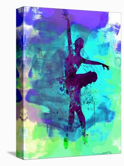 Ballerina Watercolor 4-Irina March-Stretched Canvas