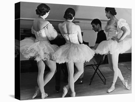 Ballerinas at George Balanchine's American School of Ballet Gathered During Rehearsal-Alfred Eisenstaedt-Premier Image Canvas