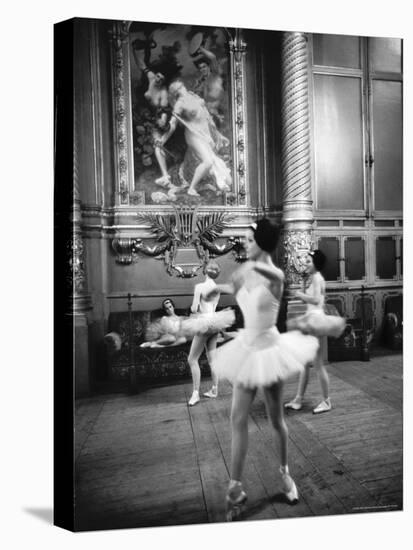 Ballerinas at the Paris Opera in Rehearsal in the House-Alfred Eisenstaedt-Premier Image Canvas