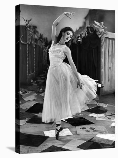 Ballet Dancer Moira Shearer's Solo Dance in Scene from British Ballet Film "Red Shoes"-Nat Farbman-Premier Image Canvas