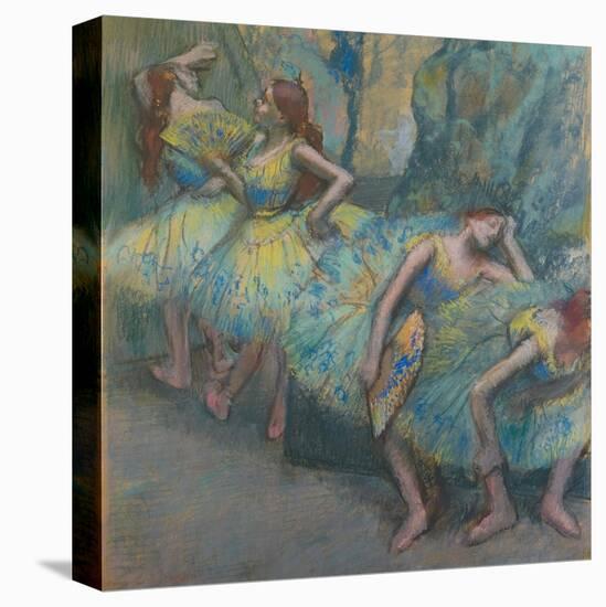 Ballet Dancers in the Wings, C.1890-1900-Edgar Degas-Premier Image Canvas