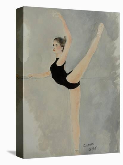 Ballet Practice at Bar-Susan Adams-Premier Image Canvas