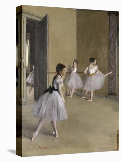 Ballet Room at the Opera in Rue le Peletier, c.1872-Edgar Degas-Premier Image Canvas