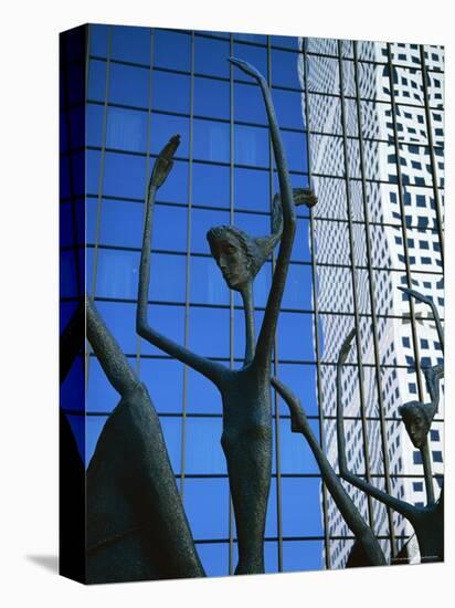 Ballet Sculpture, 16th Street Mall, Denver, Colorado, USA-Jean Brooks-Premier Image Canvas